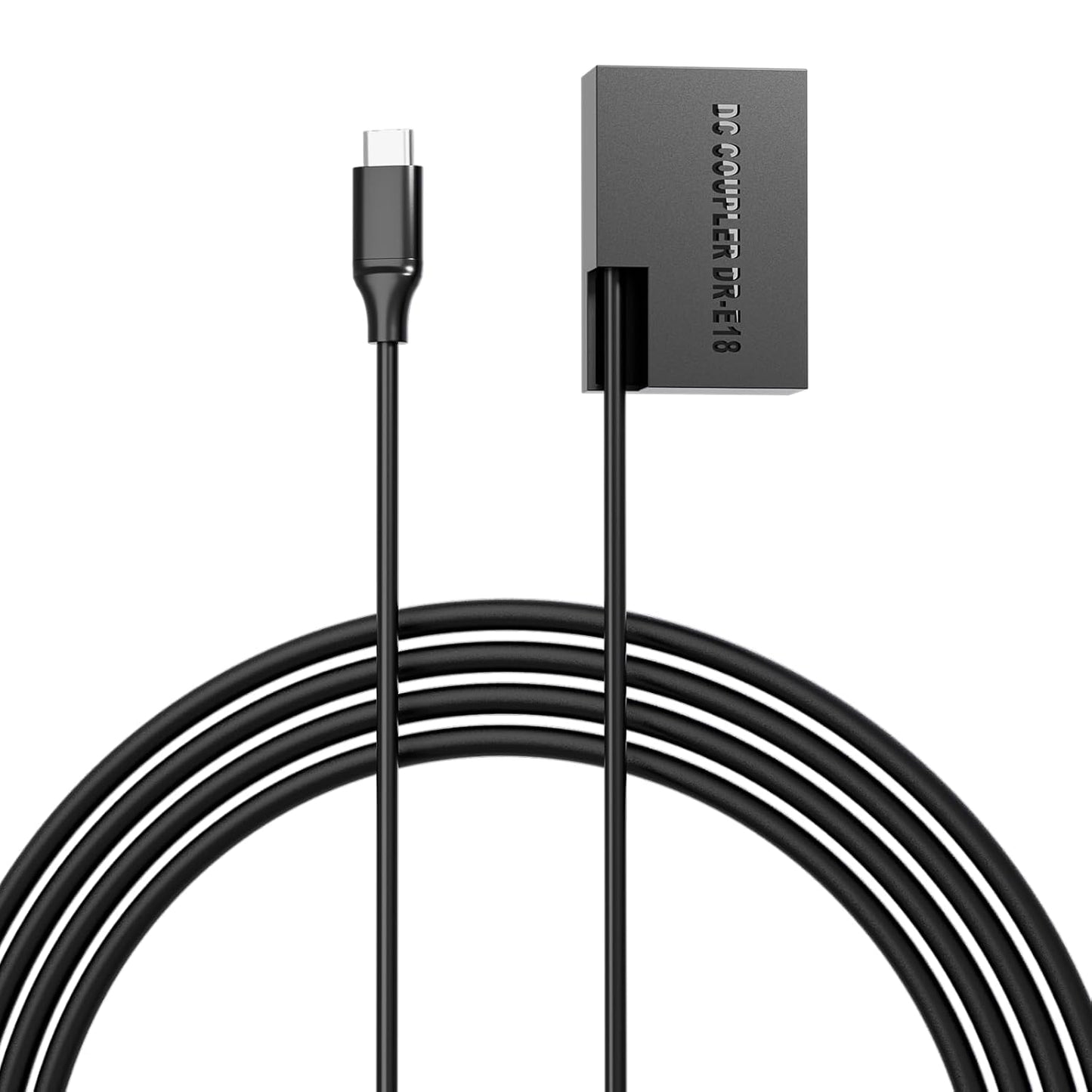 F1TP USB C to ACK E18 Dummy Battery for Canon R50 Dummy Battery DR-E18 LP-E17 DC Coupler Kit, for Canon EOS R50, R100, R8, R10, RP, Rebel T6i, T7i, T8i, T6s, SL3, SL2, 77D and 800D Digital Cameras