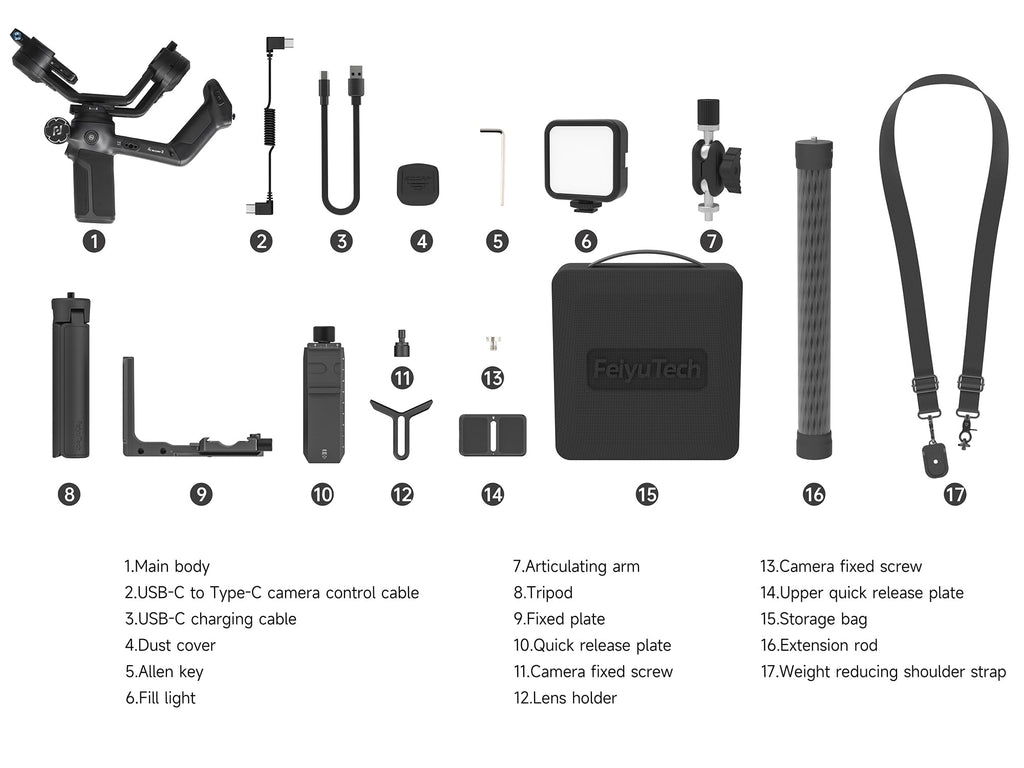 FeiyuTech SCORP 3 KIT Gimbal Estabilizador